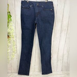 Calvin Klein jeans skinny pencil Sz 4 denim dark wash jeans five pocket design